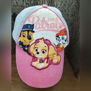 🐶 Paw Patrol Hat Cap Girls Pink Gray Graphic Nickelodeon Strapback OSFM🐶